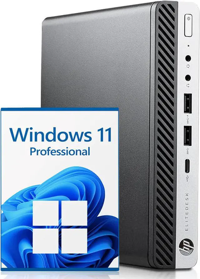 Refurbished: HP EliteDesk 800 G5 Desktop Mini Windows 11 Pro