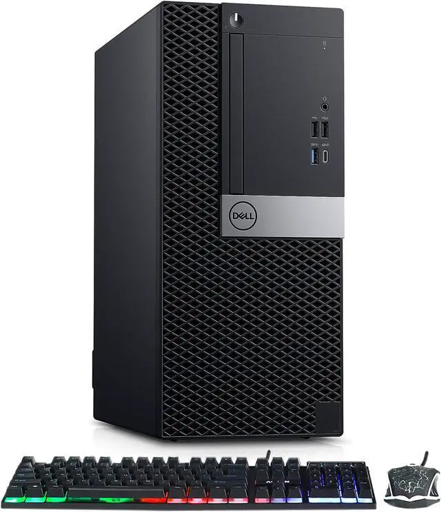 Refurbished: Dell OptiPlex Tower Computer | Intel I7 Hexa-core 8th