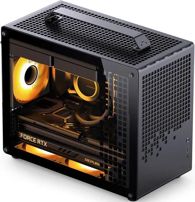 JONSPLUS Z20 BLACK Micro-ATX Computer Case,with Detachable