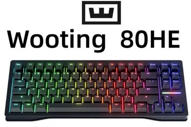 Wooting 80HE Wired gaming mechanical keyboard, Magnet Switch, Hot
