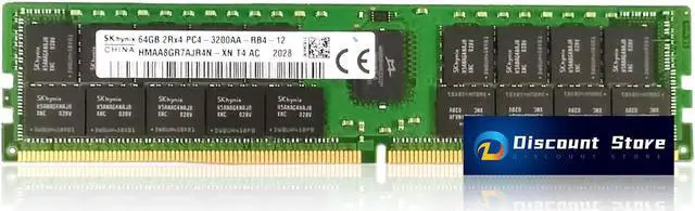SK hynix 64GB 2Rx4 DDR4-3200AA Server Memory RAM HMAA8GR7AJR4N-XN