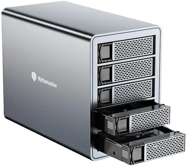 Yottamaster 5 Bay RAID External Hard Drive Enclosure 2.5