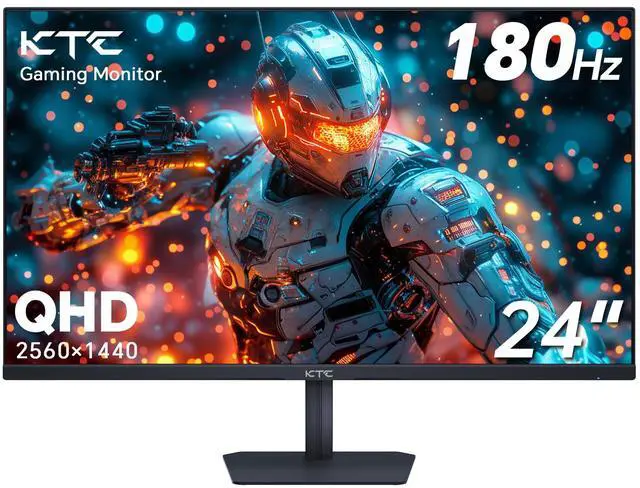 KTC 24 Inch 180Hz Gaming Monitor, 2K QHD Fast IPS PC Gaming
