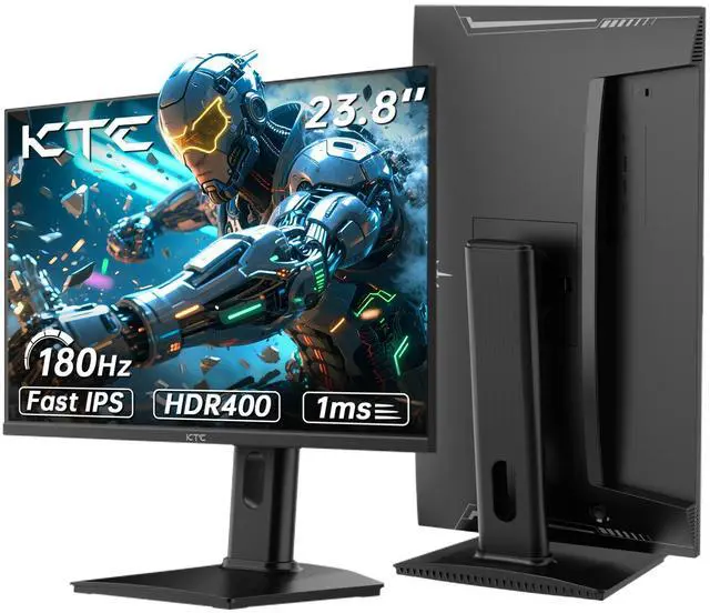 KTC 24 inch Gaming Monitor QHD 180Hz, Fast IPS 1440p Computer