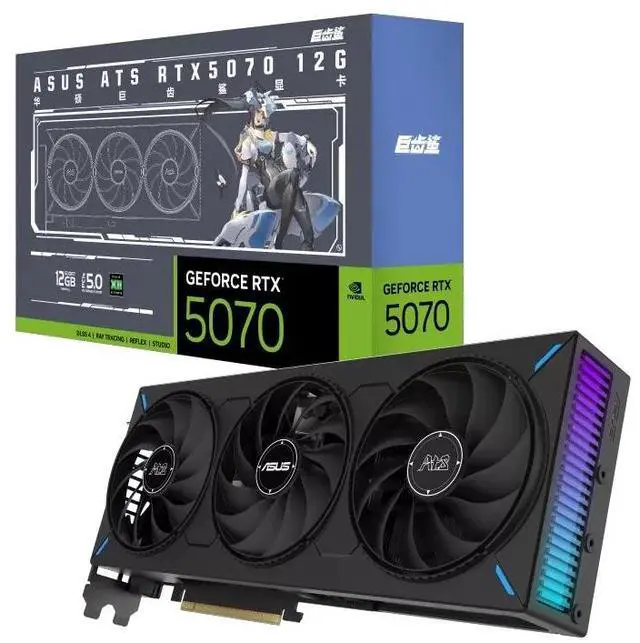 ASUS ATS GeForce RTX 5070 12GB 192-Bit GDDR7 PCI Express 5.0 DLSS