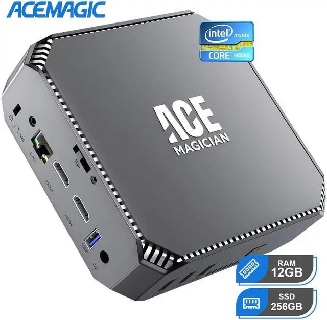 ACEMAGIC Mini PC, Intel N5095(up to 2.9GHz) Mini Desktop Computer