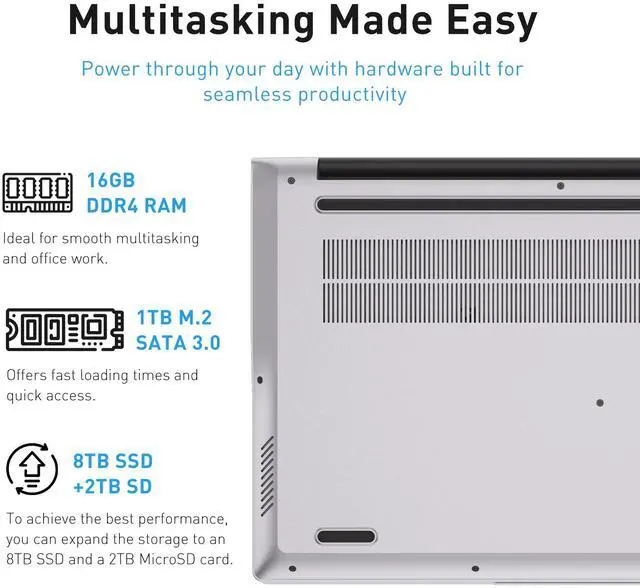 Exsurf AMD 3050E Laptop, 15.6