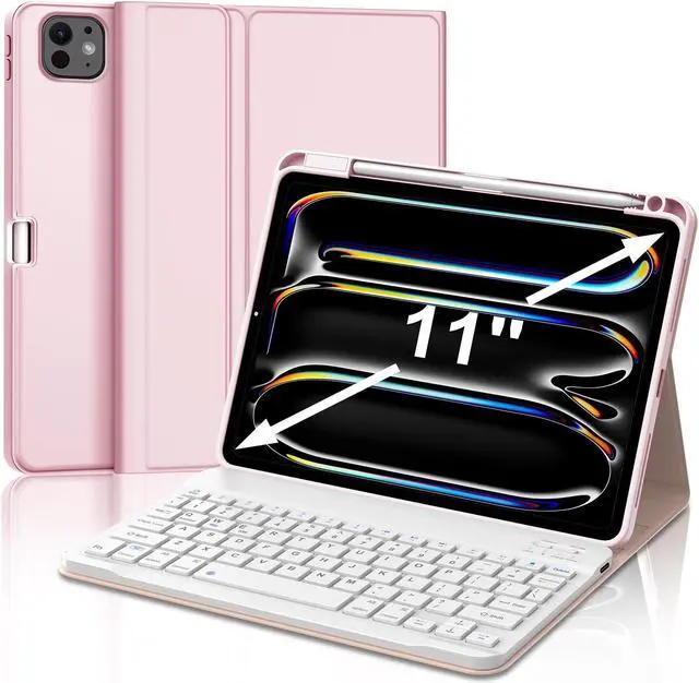 SENGBIRCH for iPad Pro 11 Inch Case Keyboard 2024, Smart iPad 11
