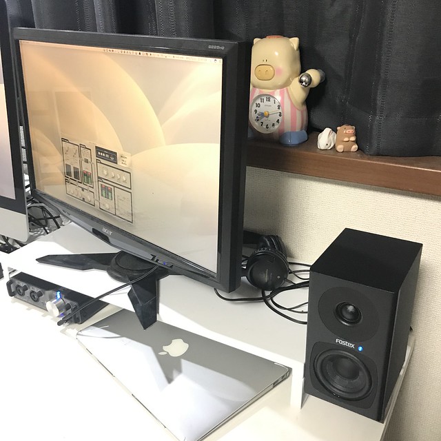 FOSTEXのPM0.3HとPM-SUBmini2をオーディオインターフェース（UAC-2）に