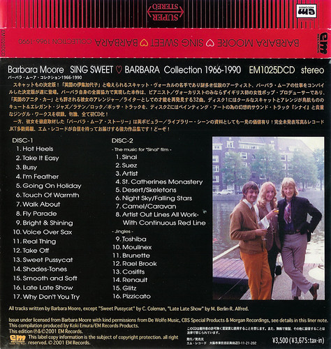 Barbara Moore - Sing Sweet Barbara Collection 1966-1990 (EM1025DCD