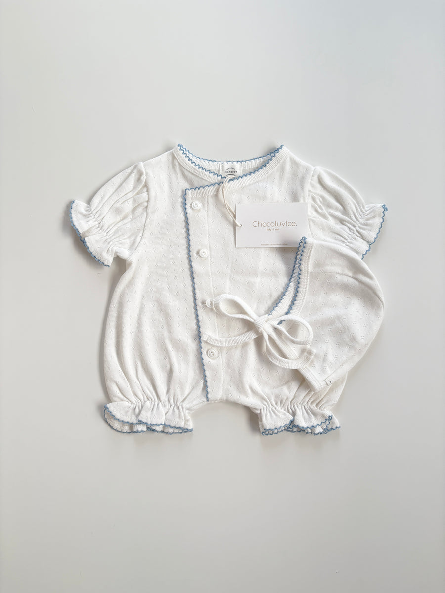 monbebe ボンネット 新生児 帽子 退院着 人気 出産準備 お宮参り