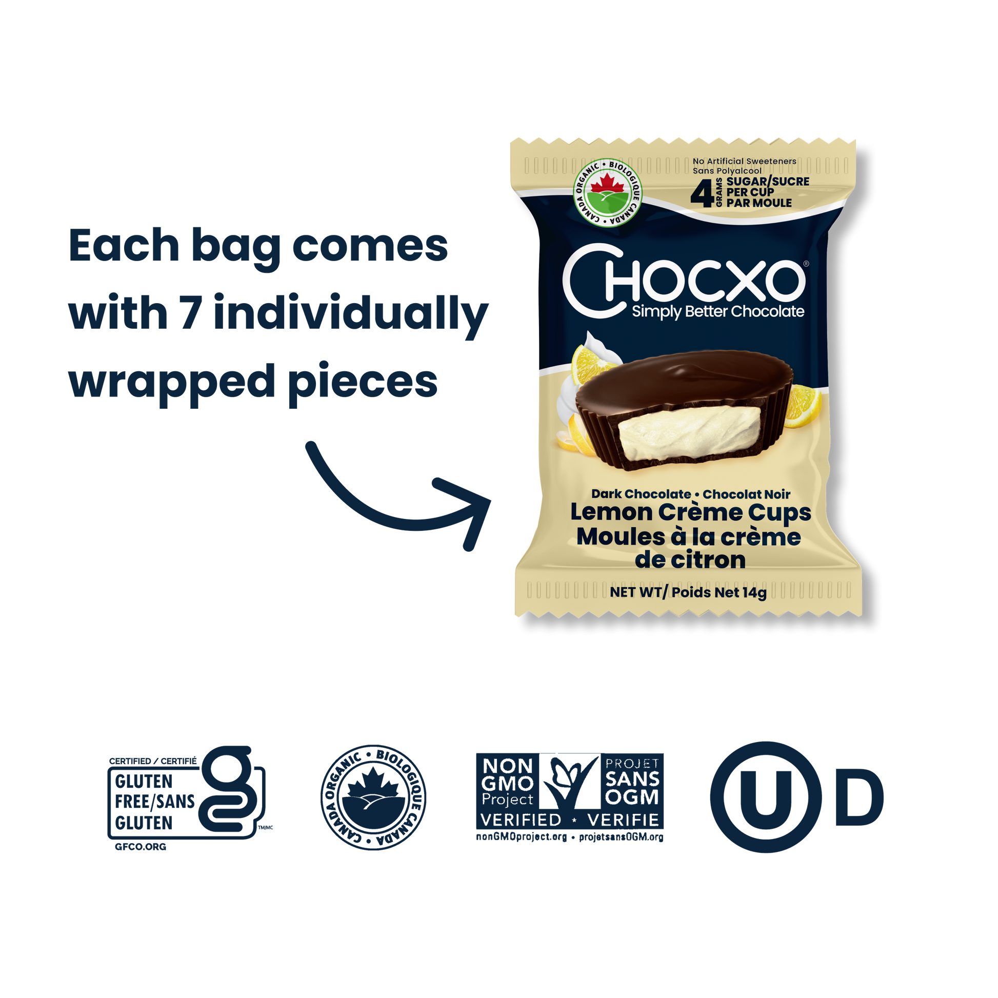 Dark Chocolate Lemon Crème Cups – Chocxo.ca