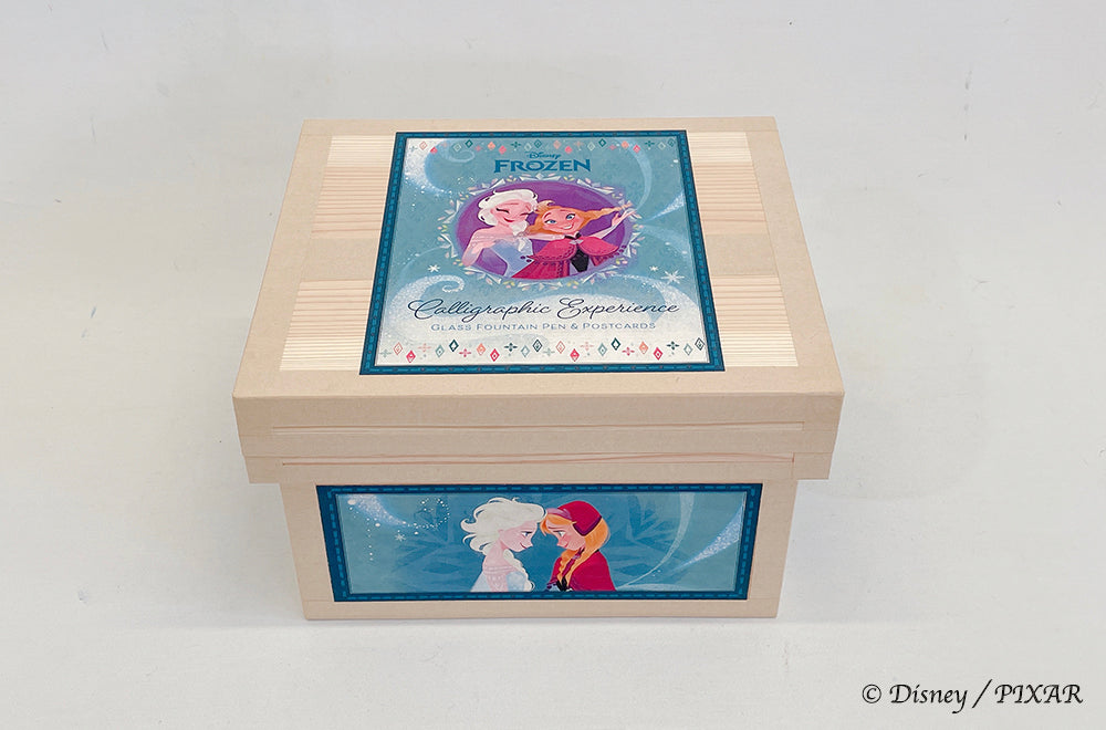 Disney ディズニー茶箱 「FROZEN」 蘭字ラベル茶箱 アナと雪の女王
