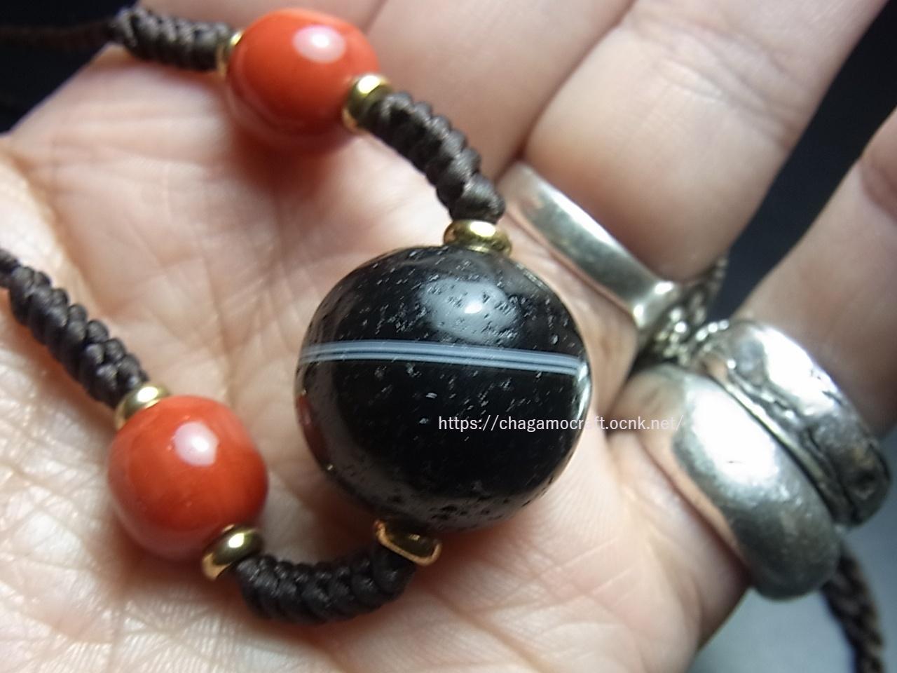 ジービーズ（ヴァイシャジャグル 薬師天珠/スレマニ）のネックレス