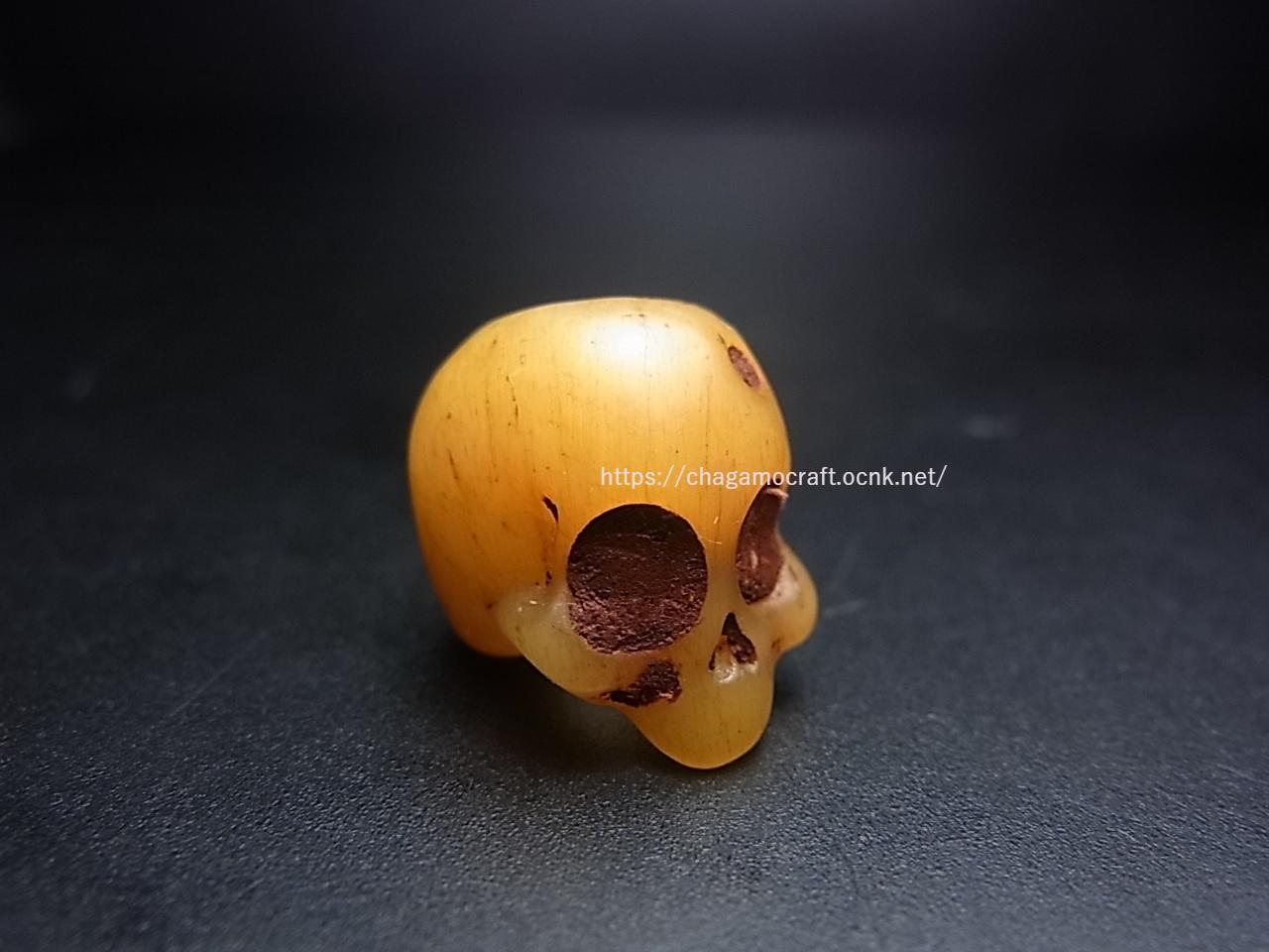 ヤク骨製 数珠天玉 チベタンスカル・ルンゴ (tibetan skull ) チベット