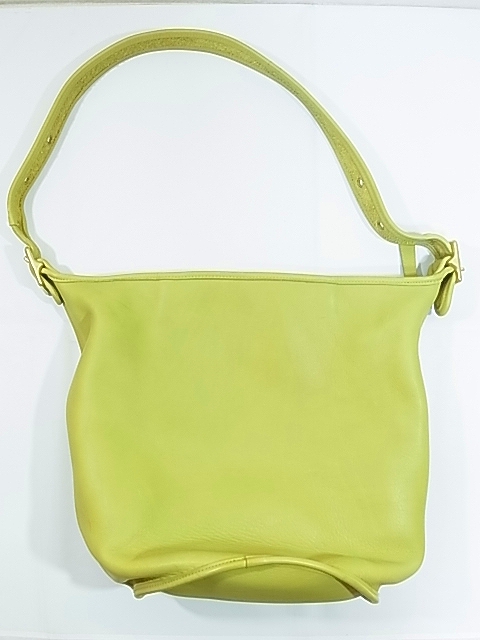 OLD COACH オールド コーチ ショルダー バッグ (バケツ） 黄緑 MADE IN