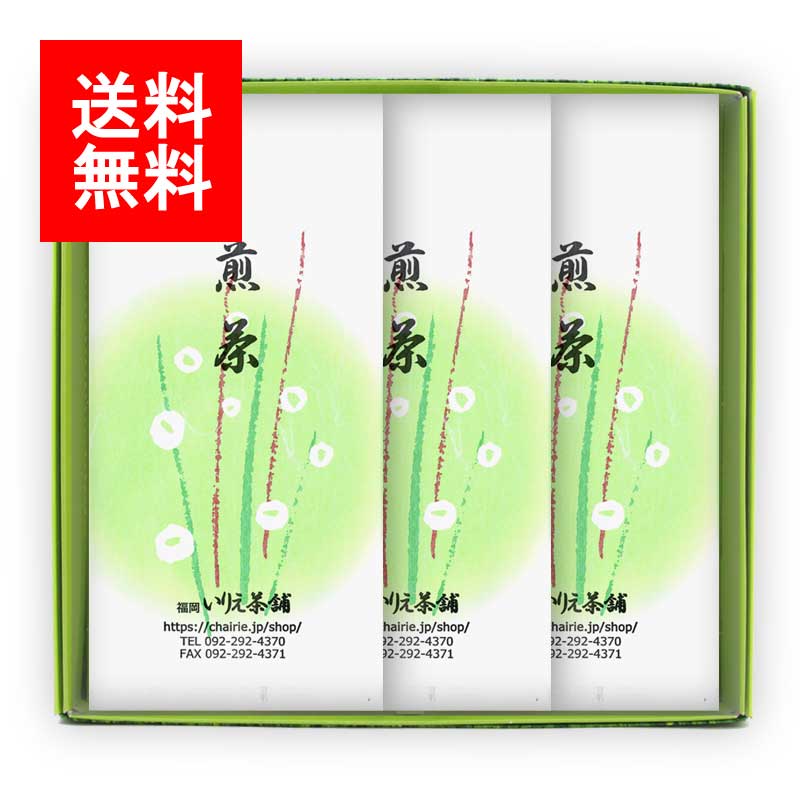 新茶ギフト#228 八十八夜摘み 特上八女茶 3袋セット｜福岡いりえ茶舗