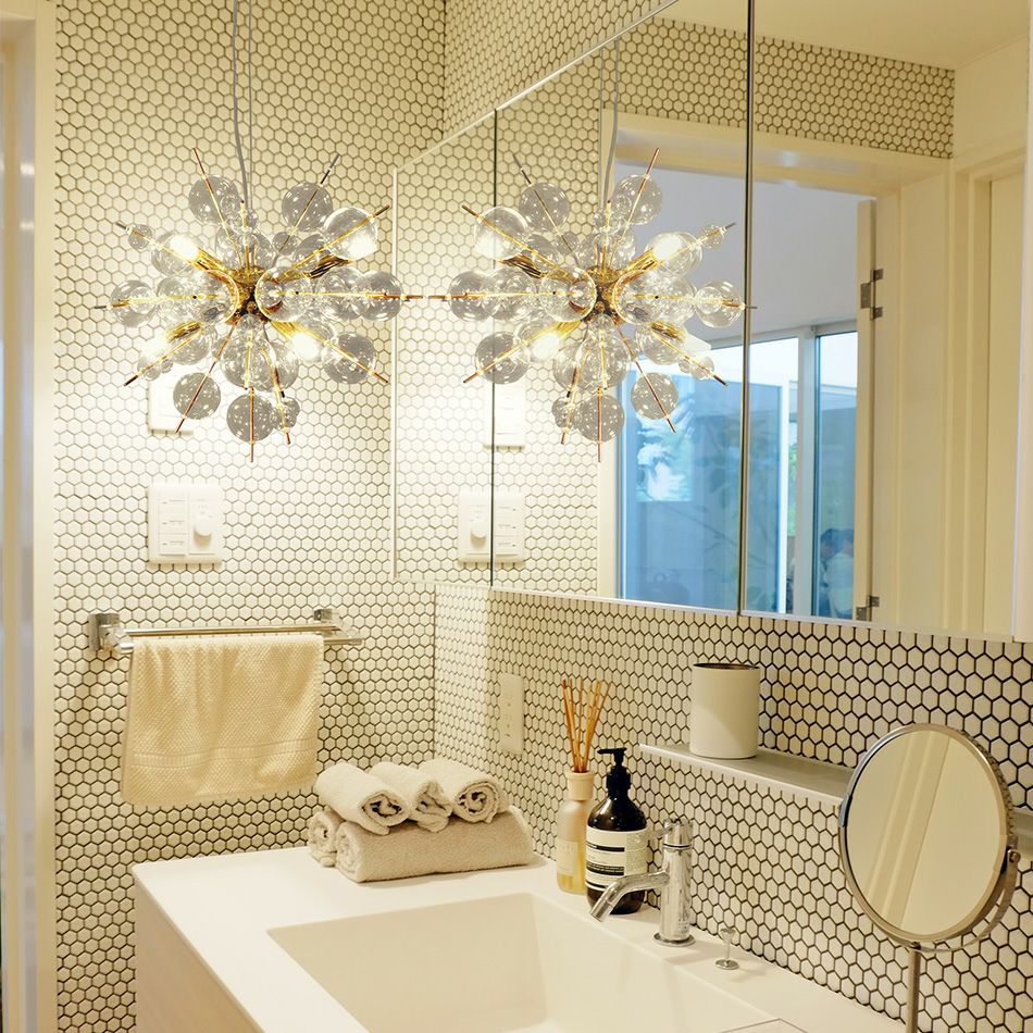 6灯 バブルシャンデリア BALLON mini (バロンミニ) | 照明専門店 MU-RA