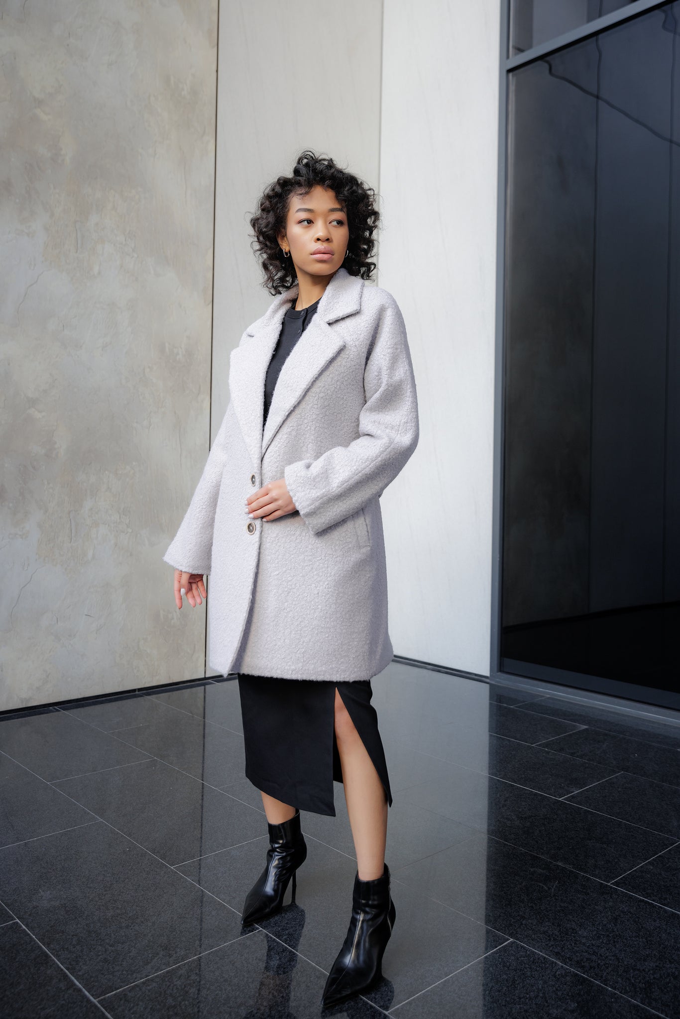 Lil Grey Armelle Sherpa Coat – CHAPANNE