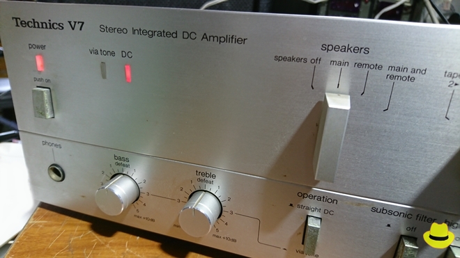 プロテクトリレーの接点研磨：片CHから音の出ない「Technics