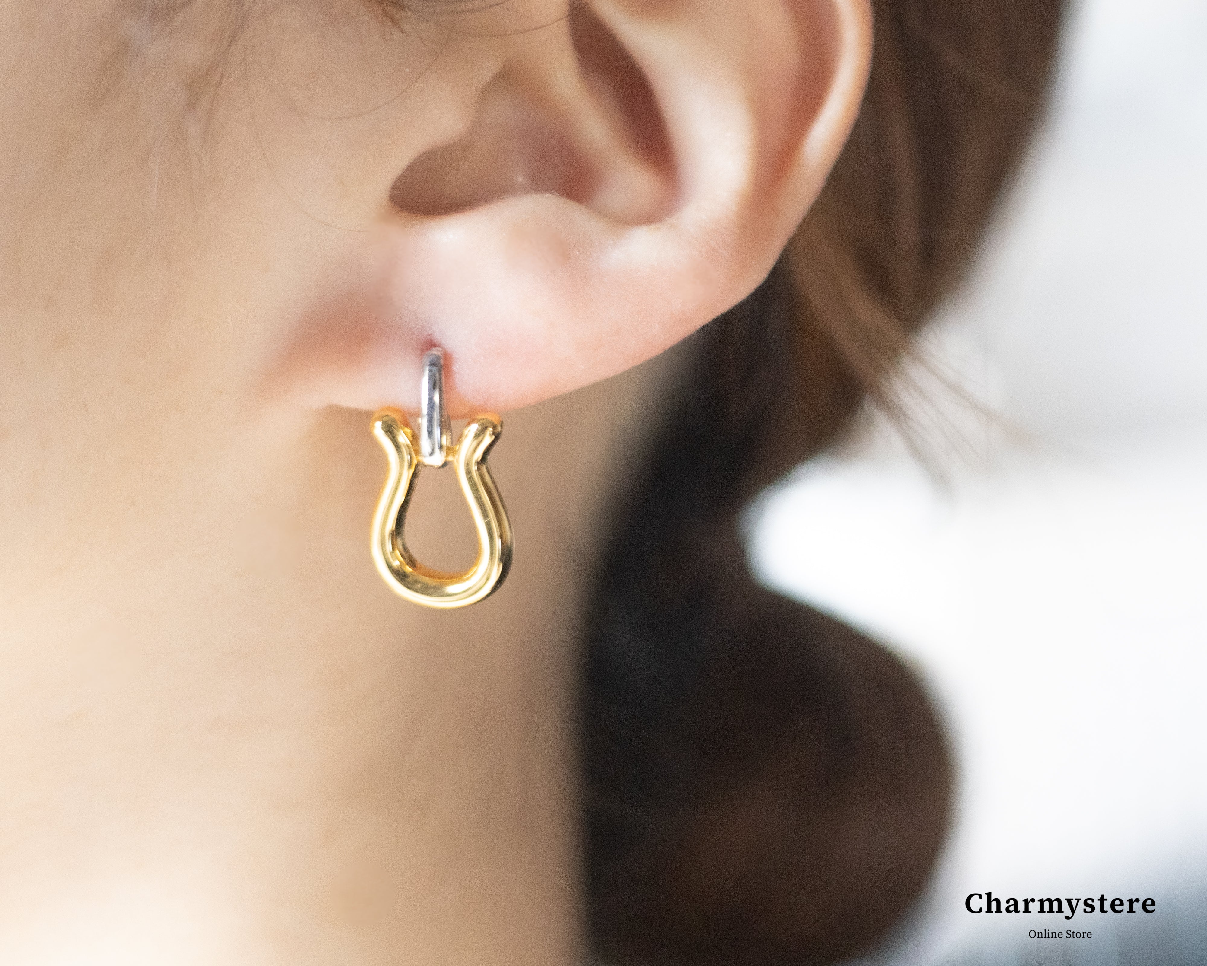 バイカラーホースシューピアス｜Charmystere｜シャルムステリア｜人気