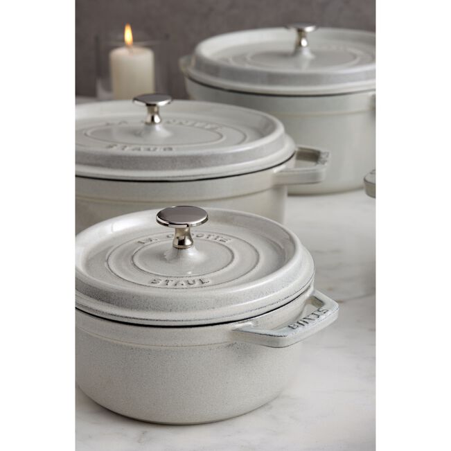 希少】STAUB ツイストココット ラウンド 20㎝ カンパーニュ 限定 希少