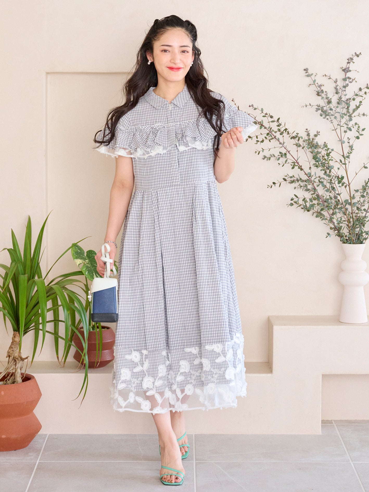 チェック×レースワンピース |【公式】Chestyオンラインショップ