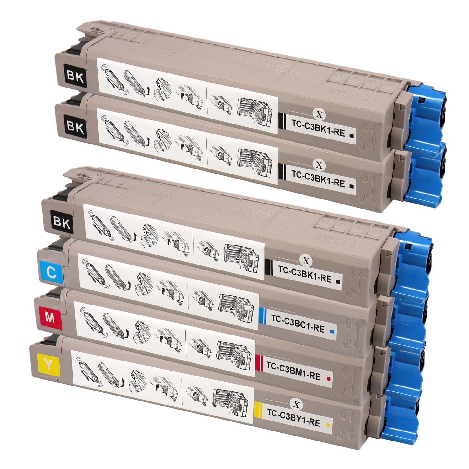 OKI用 TC-C3B1 リサイクルトナー 4色セット
