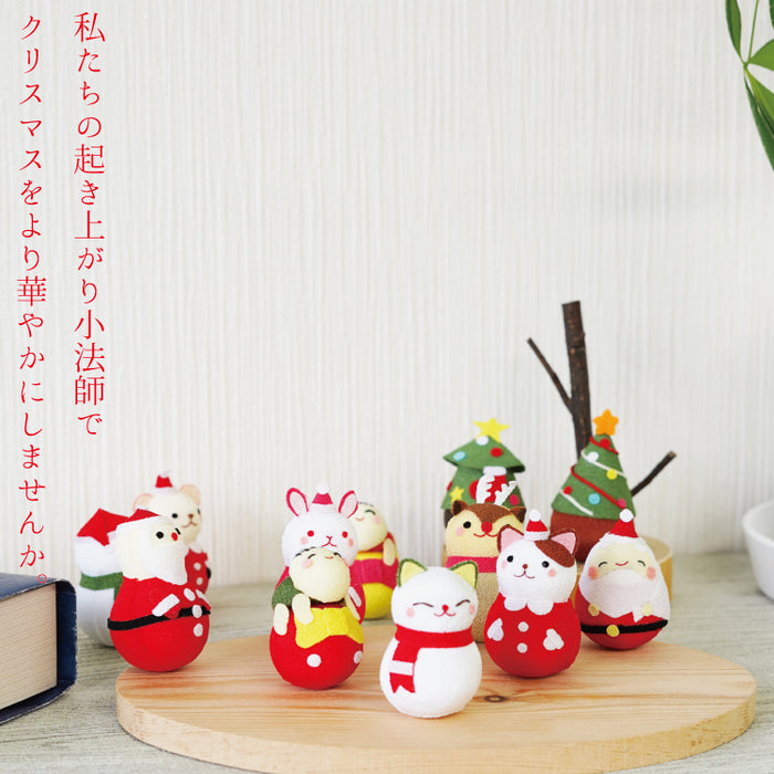 起き上がり小法師 -クリスマス- — ちりめん細工館 公式オンラインショップ