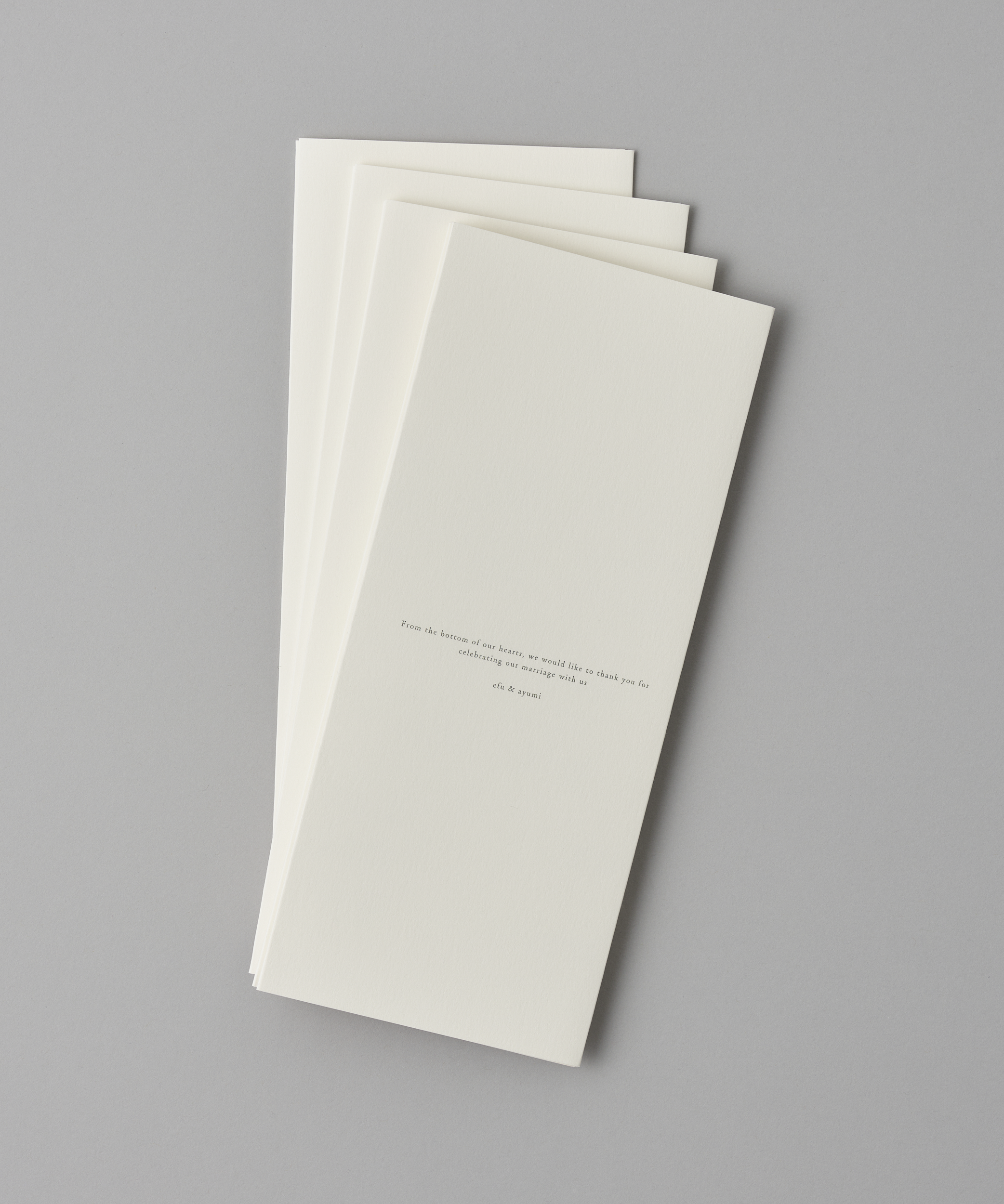 デジタル印刷〉A3観音開きの席次表 - オフホワイト紙