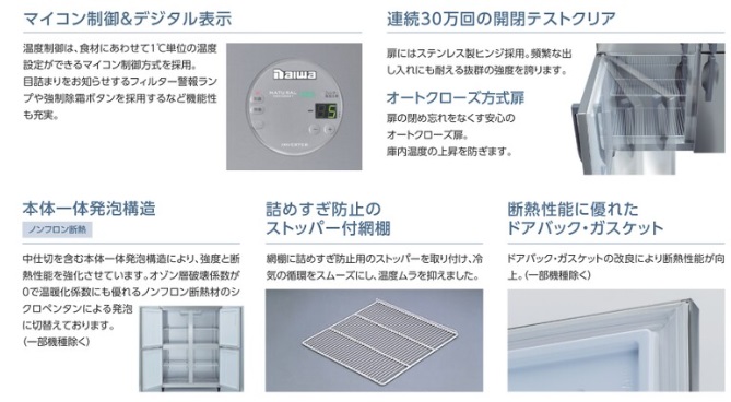 683S4 ダイワ冷機工業 冷凍冷蔵庫 (冷凍室) 200V仕様 冷蔵 -5℃～10