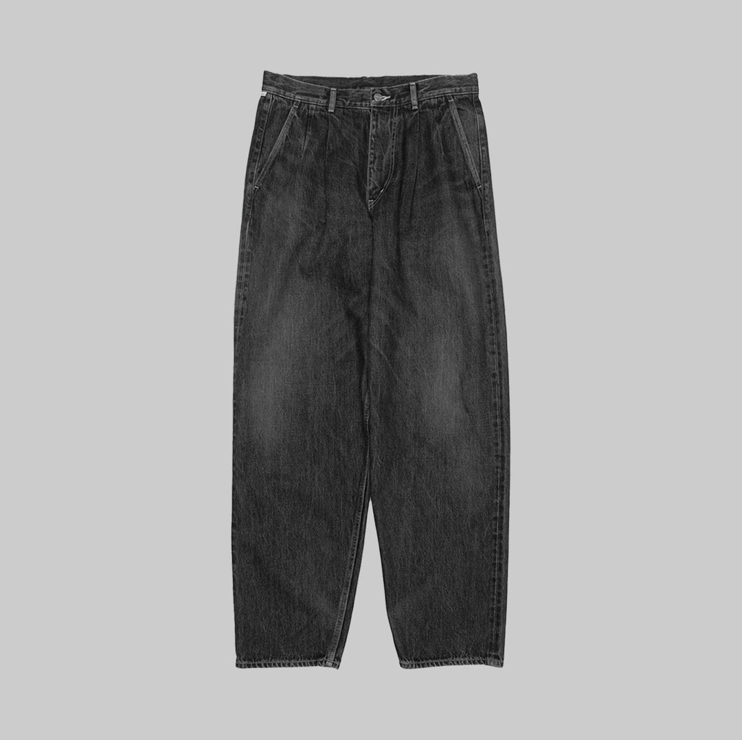 25AW】Graphpaper Selvage Denim Two Tuck Tapered Pants -DARK FADE