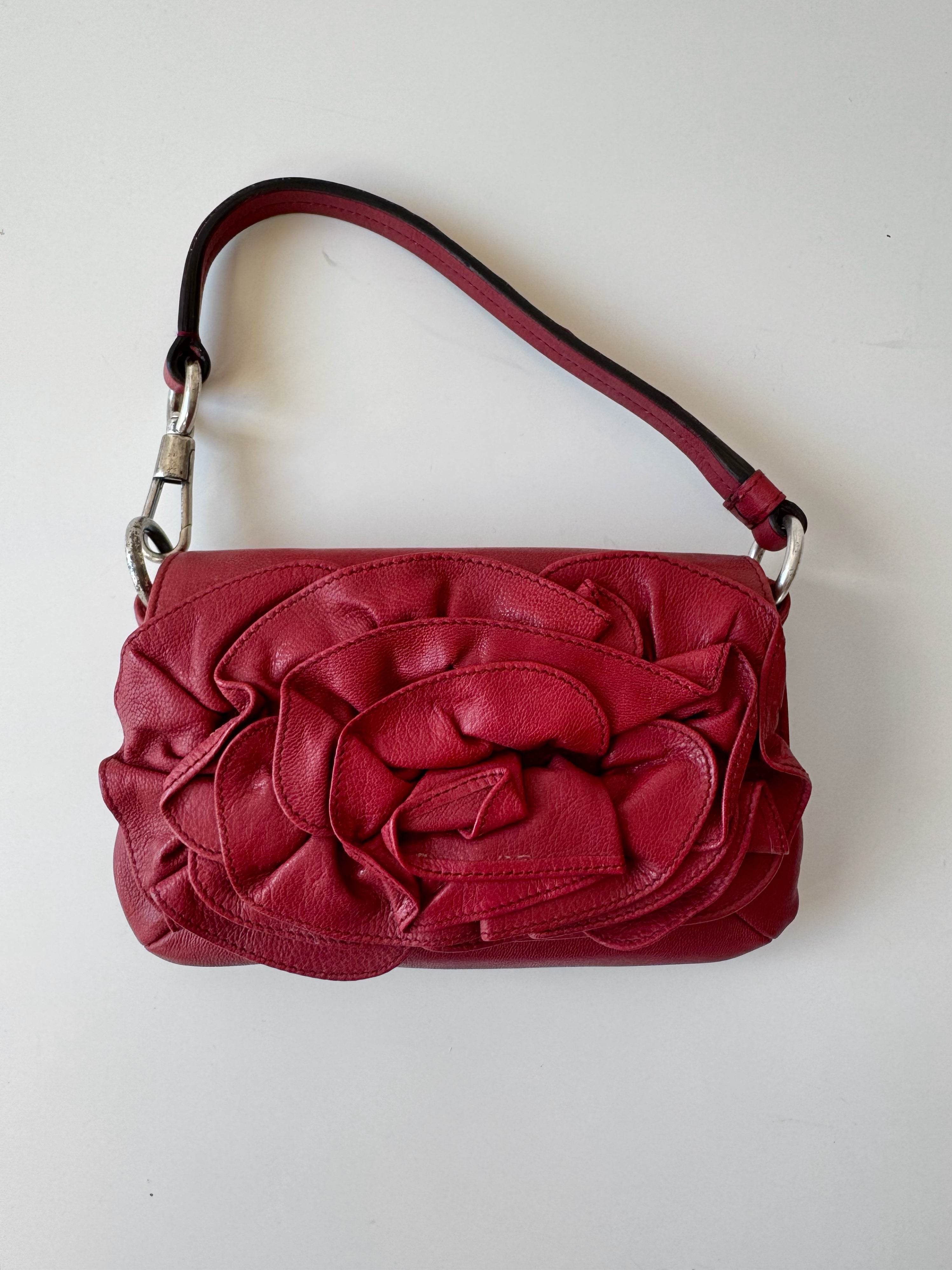 Vintage YSL Mini Nadja Leather Bag in Red – Ciao Kasia