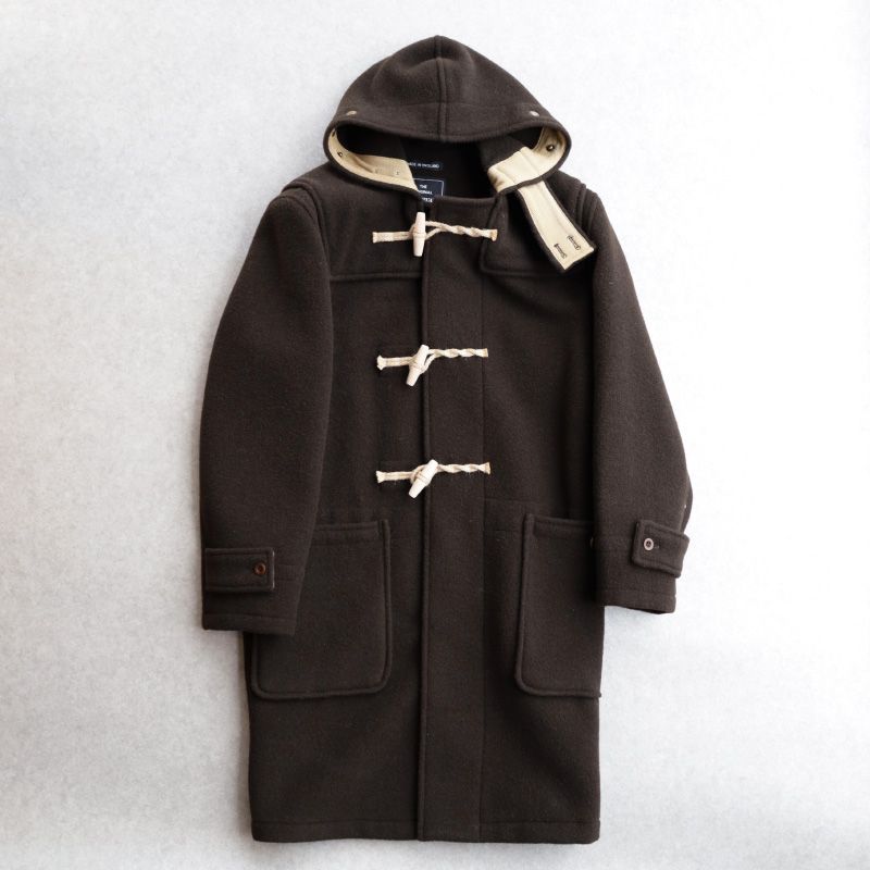 GLOVERALL MONTY DUFFLE COAT BROWN – by CITRON