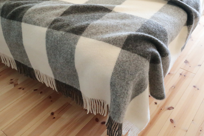 Silkeborg/シルケボー/スローブランケット/チェック(ブラウン) COMFOTA
