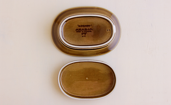 ヴィンテージ】Arabia/アラビア/KOSMOS/コスモス/バターケース COMFOTA