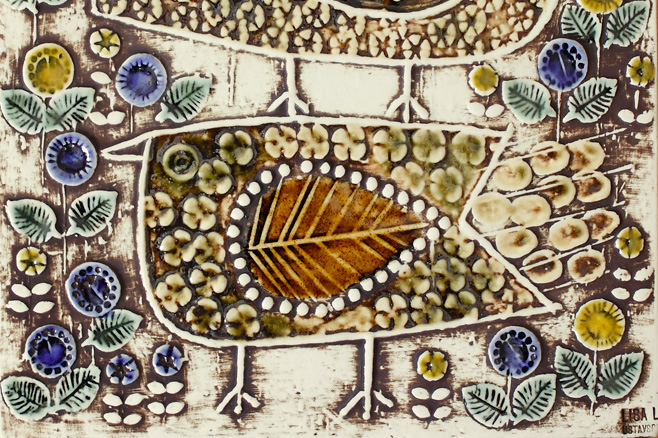 リサラーソン陶板UNIK (鳥) Lisa Larson 1970S ビンテージ