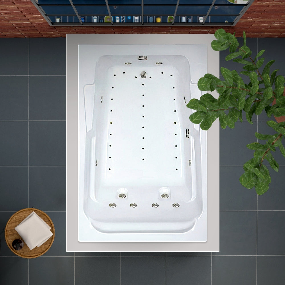 72x48 Whirlpool and Air Bath Combination Tub