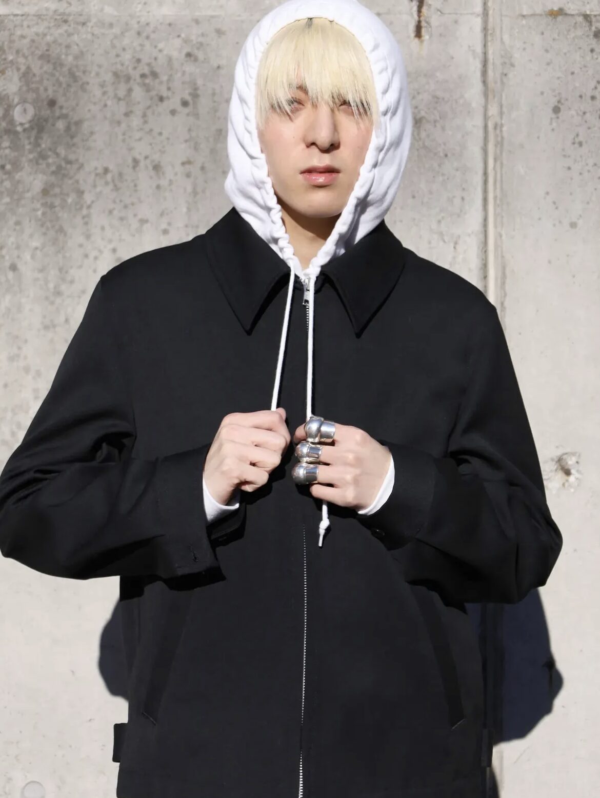 コムデギャルソンCDG ウールギャバジン ZIPブルゾン-コムデギャルソン