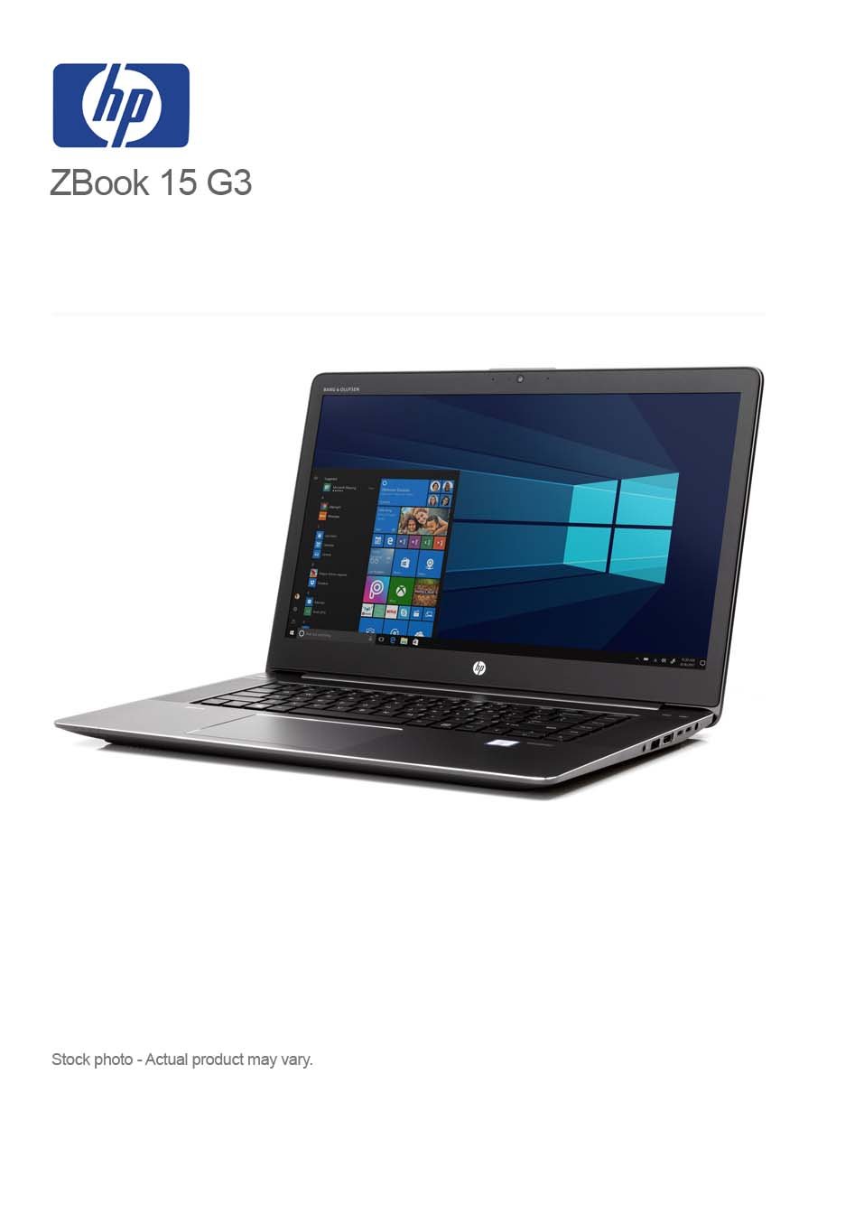 HP ZBook 15 G3 Core i7-6700HQ, 16GB, 256GB NVMe, 15.6