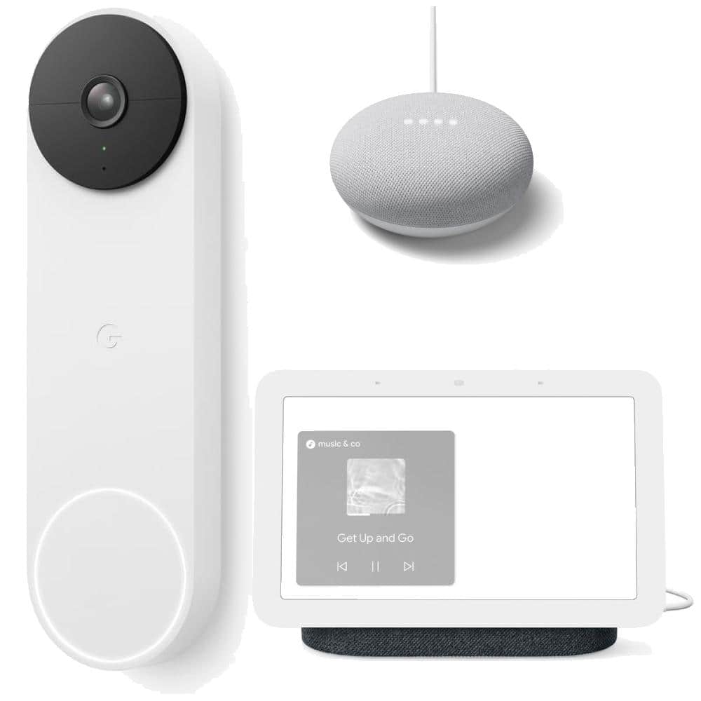 Google Nest Mini Smart Home Speaker Bundle - The Home Depot