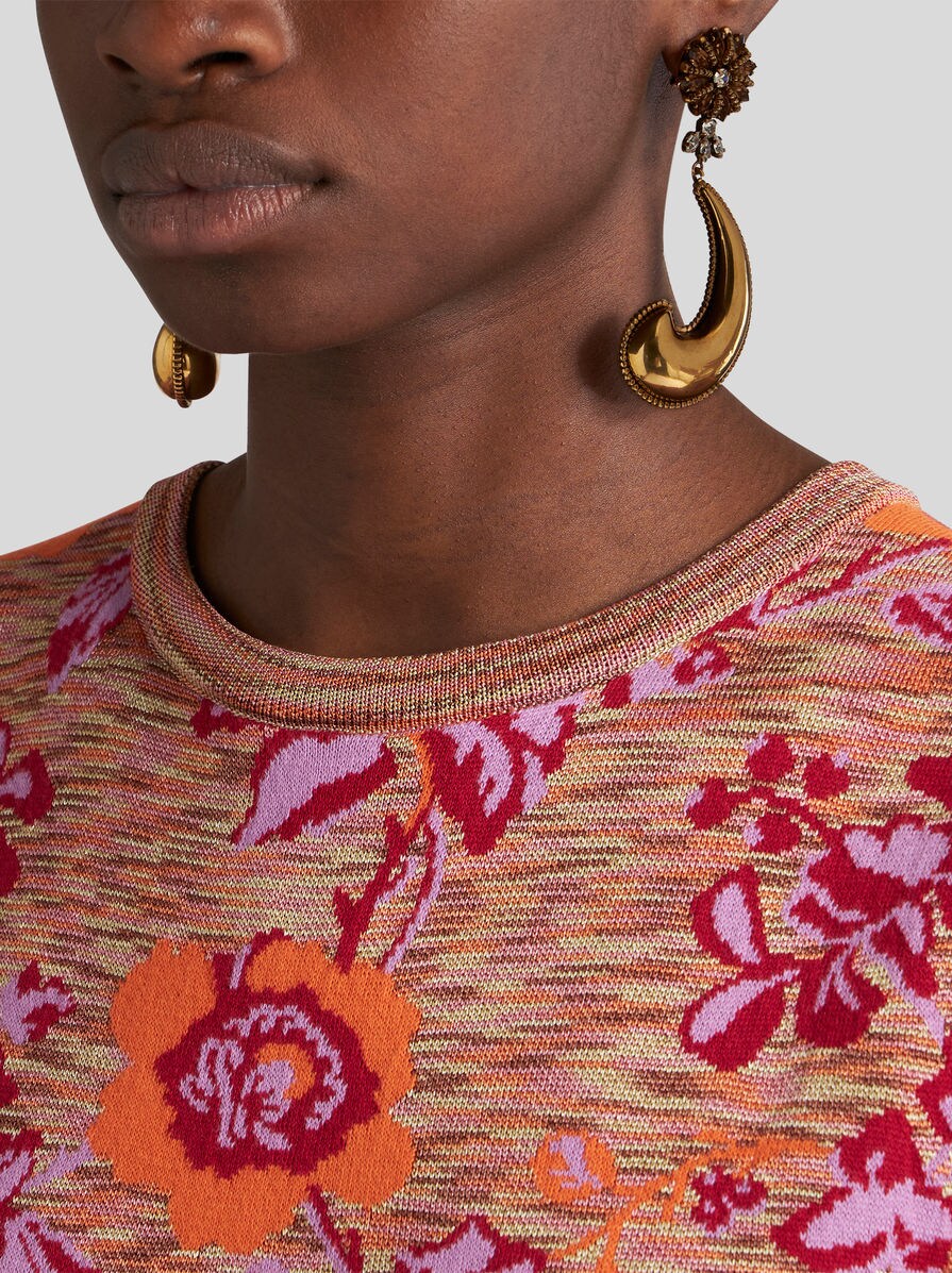 ペイズリー＆クリスタル ピアス | エトロ