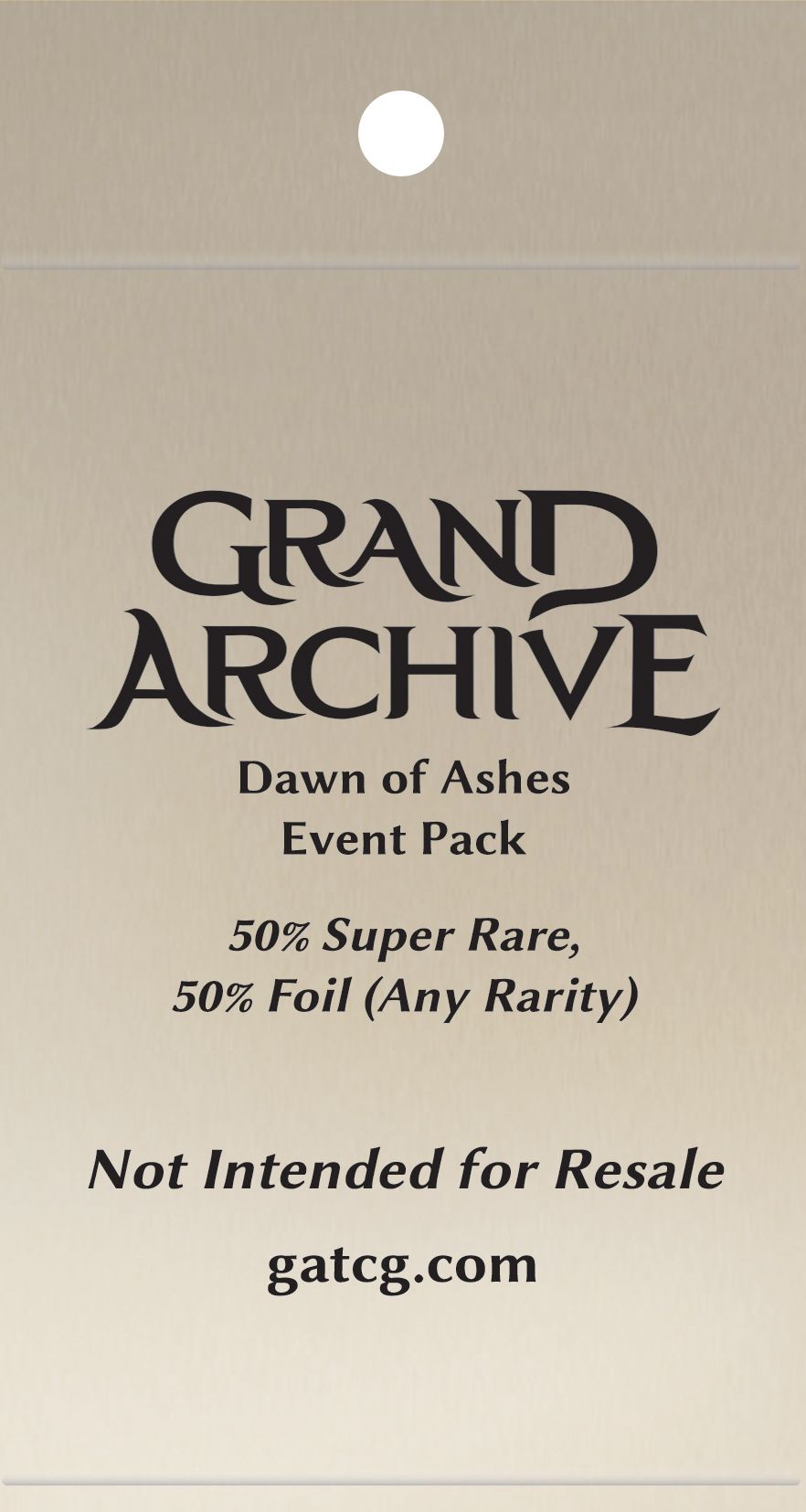 Dawn of Ashes Event Packs, Grand Archive TCG