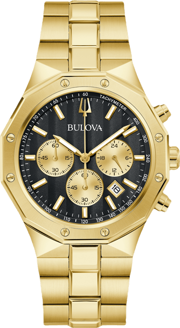 Bulova Men's Prestige Chronograph Gold-Tone Stainless Steel