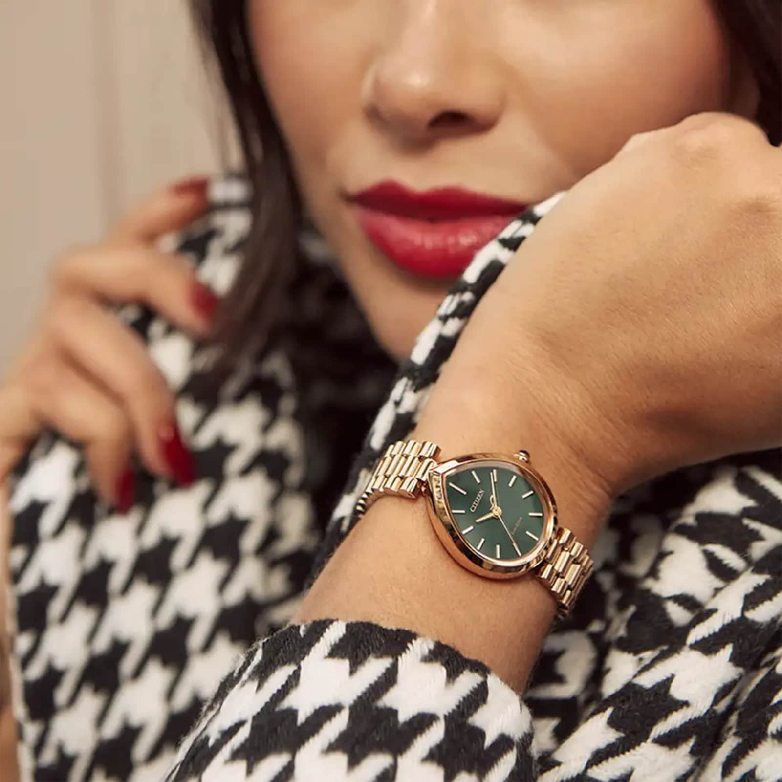 Citizen L Rainell 31mm Ladies Watch Green EM1203-57X | Mayors