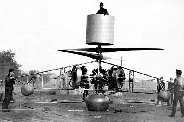 歴史を変える大発明だった!?「ヘリコプターの元祖」だったかもな変態機