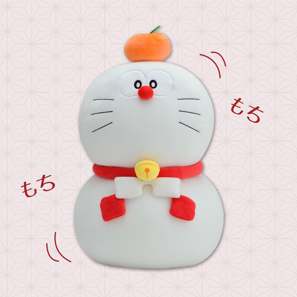 ドラえもんの鏡餅グッズが、クッション・マスコットで登場
