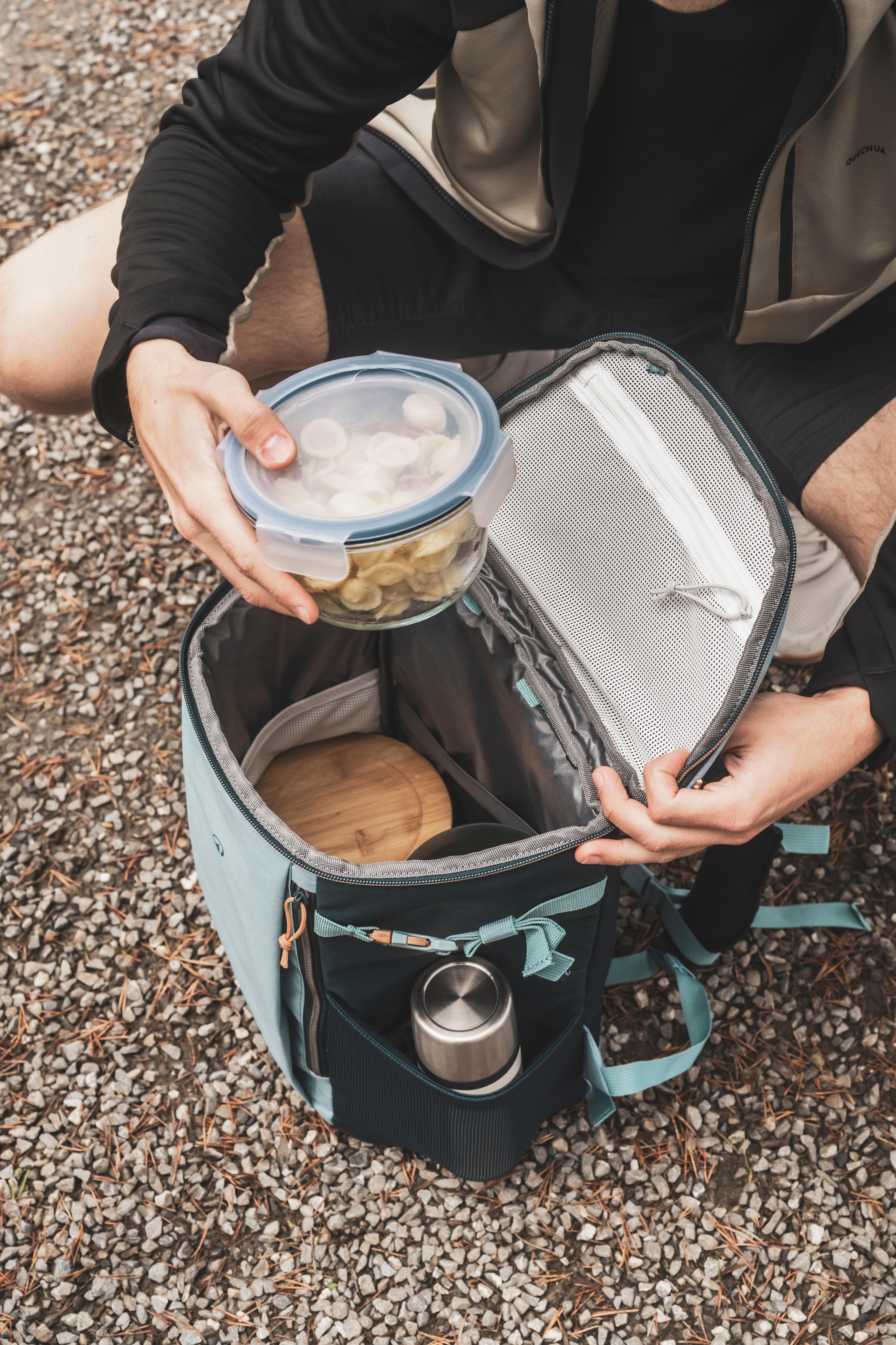 Zaino termico campeggio 100 | 20 litri verde | Decathlon