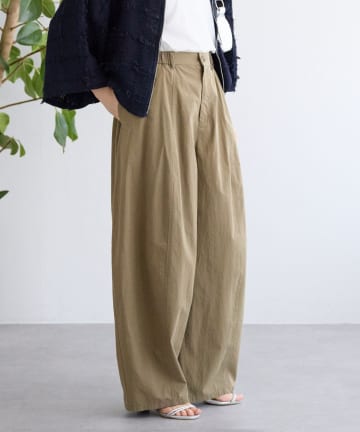 裏起毛タックバギーパンツ | BEARDSLEY(ビアズリー)レディース | PAL