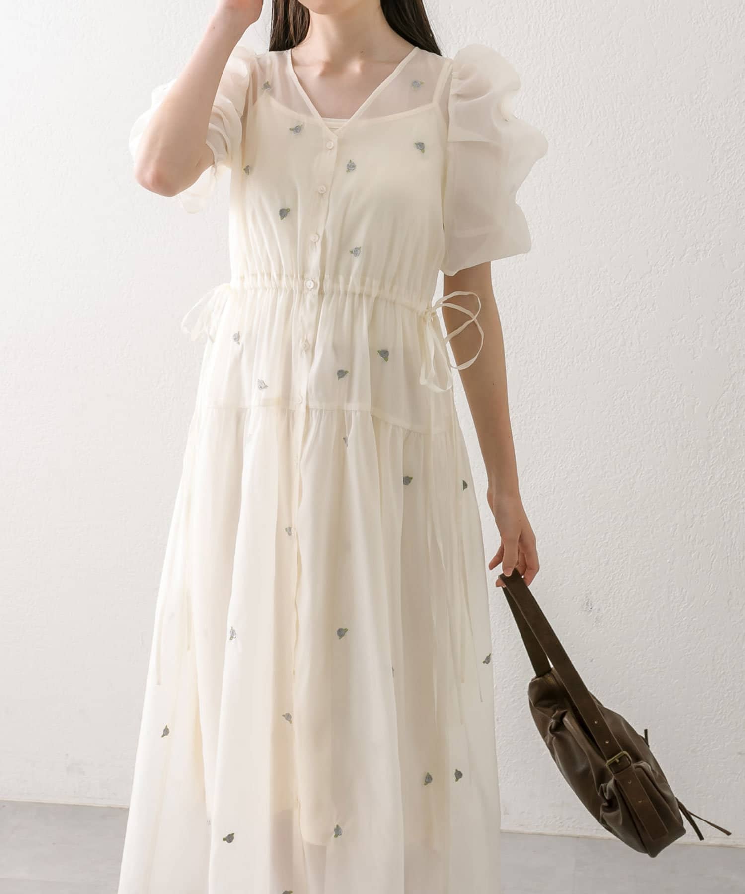 Rose刺繍ワンピース | OLIVE des OLIVE(オリーブ デ オリーブ